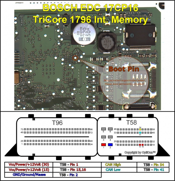 Bosch EDC 17CP16 (Honda) pinout diagram 1